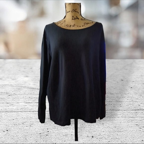 Lane Bryant black long sleeve t shirt size 22 24 - Picture 2 of 9